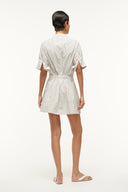 Image MINI LORENZA DRESS | IVORY MICRO STRIPE 4 of 4