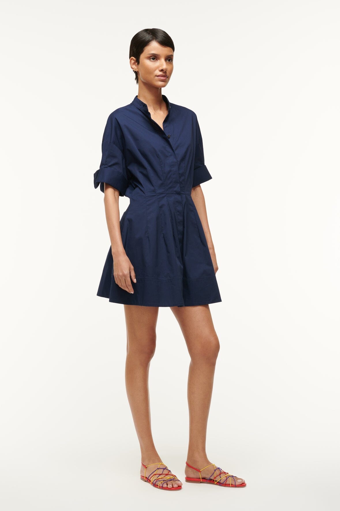 Image MINI LORENZA DRESS | NAVY 3 of 5 and Clicking this image will trigger a zoom pop-up