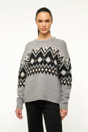 Image MORITZ SWEATER | HEATHER GREY MULTI FAIRISLE 1 of 4