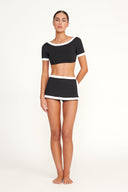 Image NELL SWIM SKIRT | BLACK/WHITE 2 of 5