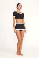 Image NELL SWIM SKIRT | BLACK/WHITE 3 of 5