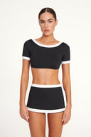 Image NELL SWIM SKIRT | BLACK/WHITE 1 of 5