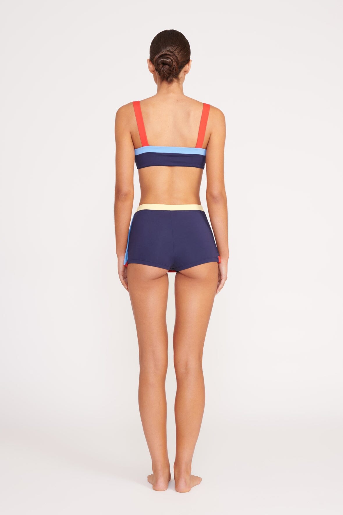 Navy skirt colorblock sales