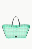 Image CHRISTOS LARGE MESH TOTE | JADE GINGHAM 7 of 9