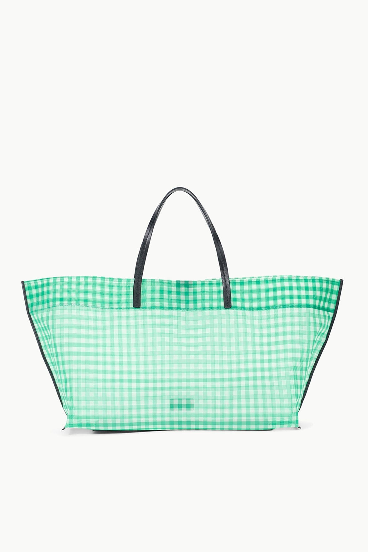 Image CHRISTOS LARGE MESH TOTE | JADE GINGHAM 1 of 9 and Clicking this image will trigger a zoom pop-up