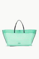 Image CHRISTOS LARGE MESH TOTE | JADE GINGHAM 1 of 9