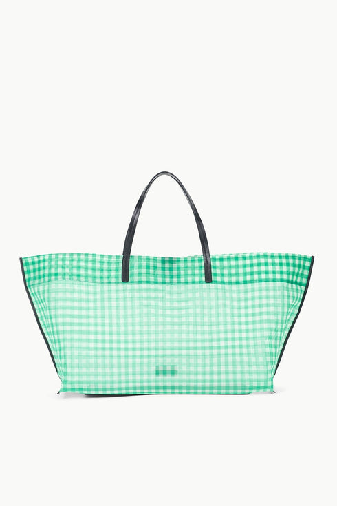 Go to CHRISTOS LARGE MESH TOTE JADE GINGHAM view 1