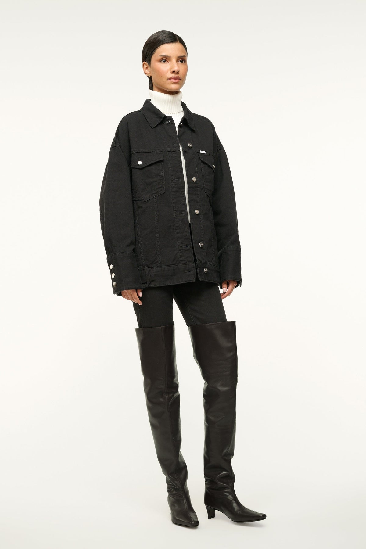 Image WALLY OVER-THE-KNEE BOOT | BLACK 6 of 8 and Clicking this image will trigger a zoom pop-up