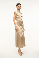 Image PHARE SILK DRESS | BIRCH 2 of 4