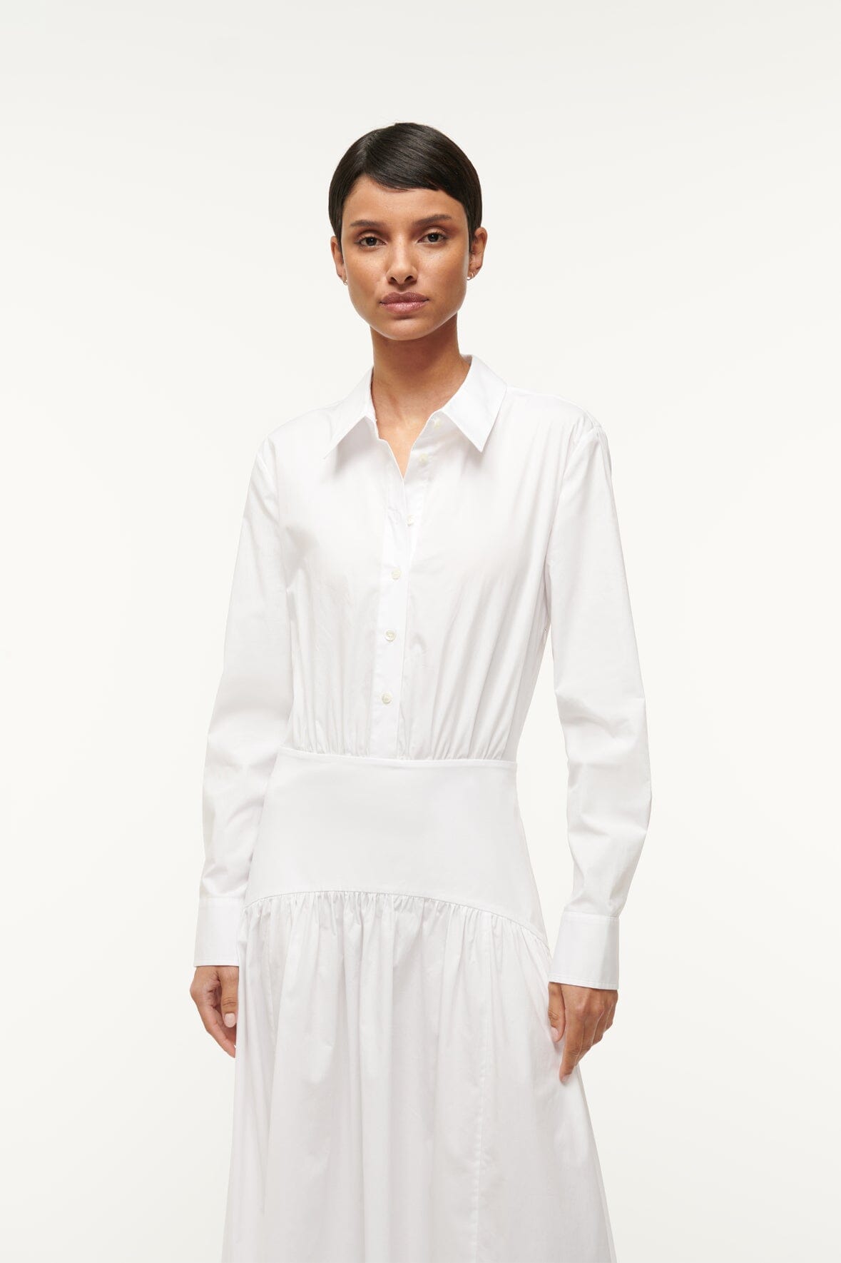 Image ROCCO DRESS | WHITE 4 of 5 and Clicking this image will trigger a zoom pop-up