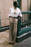 Image PRINCE HERRINGBONE PANT | MOCHA 5 of 6