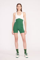 Image BOUNCE SHORT UNITARD | COURT GREEN IVORY 1 of 5