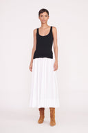 COREY DRESS | TAN WHITE