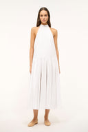 Image MIDI MARLOWE DRESS | WHITE 1 of 4