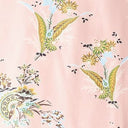 Cecile silk scarf close-up: Tapestry Rose floral bird print