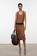 ODETTE SILK SKIRT | CIGAR BLACK CIGAR BLACK / XS