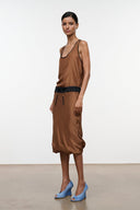ODETTE SILK SKIRT | CIGAR BLACK CIGAR BLACK / XS