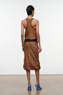 ODETTE SILK SKIRT | CIGAR BLACK CIGAR BLACK / XS