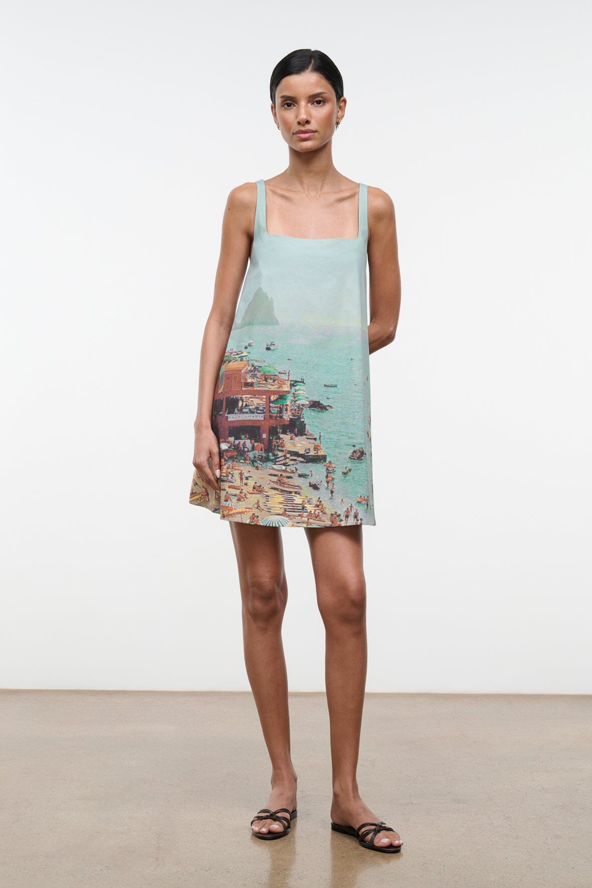 STAUD, Brio Dress in Endless Summer, Size XS