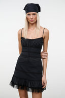 HALIE MINI DRESS | BLACK BLACK / 4