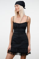 HALIE MINI DRESS | BLACK BLACK / 4