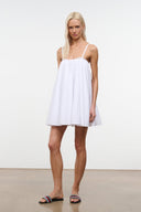 staud white mini dress STAUD, Albee Mini Dress in White, Size Large