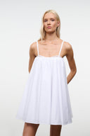 CECILY MINI DRESS | WHITE WHITE / XS