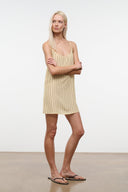 IRENA SILK DRESS | MONDAY STRIPE MONDAY STRIPE / XS