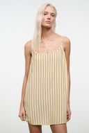 IRENA SILK DRESS | MONDAY STRIPE MONDAY STRIPE / XS