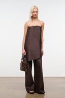 GEORGIA SILK CONVERTIBLE TOP | EARTH EARTH / XS