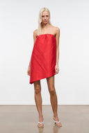 GEORGIA SILK CONVERTIBLE TOP | RED ROSE RED ROSE / XS