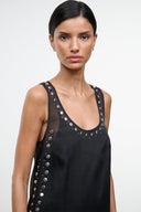 CARA DRESS | BLACK STUDS BLACK STUDS / XS