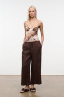 MATEO LINEN CROPPED PANT | ROOT ROOT / XS