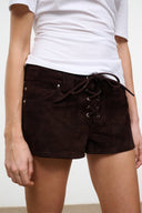 GEO SUEDE SHORT | ESPRESSO ESPRESSO / XS