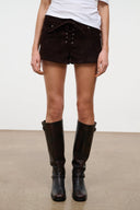 GEO SUEDE SHORT | ESPRESSO ESPRESSO / XS