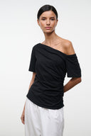 CARINE TOP | BLACK BLACK / XS