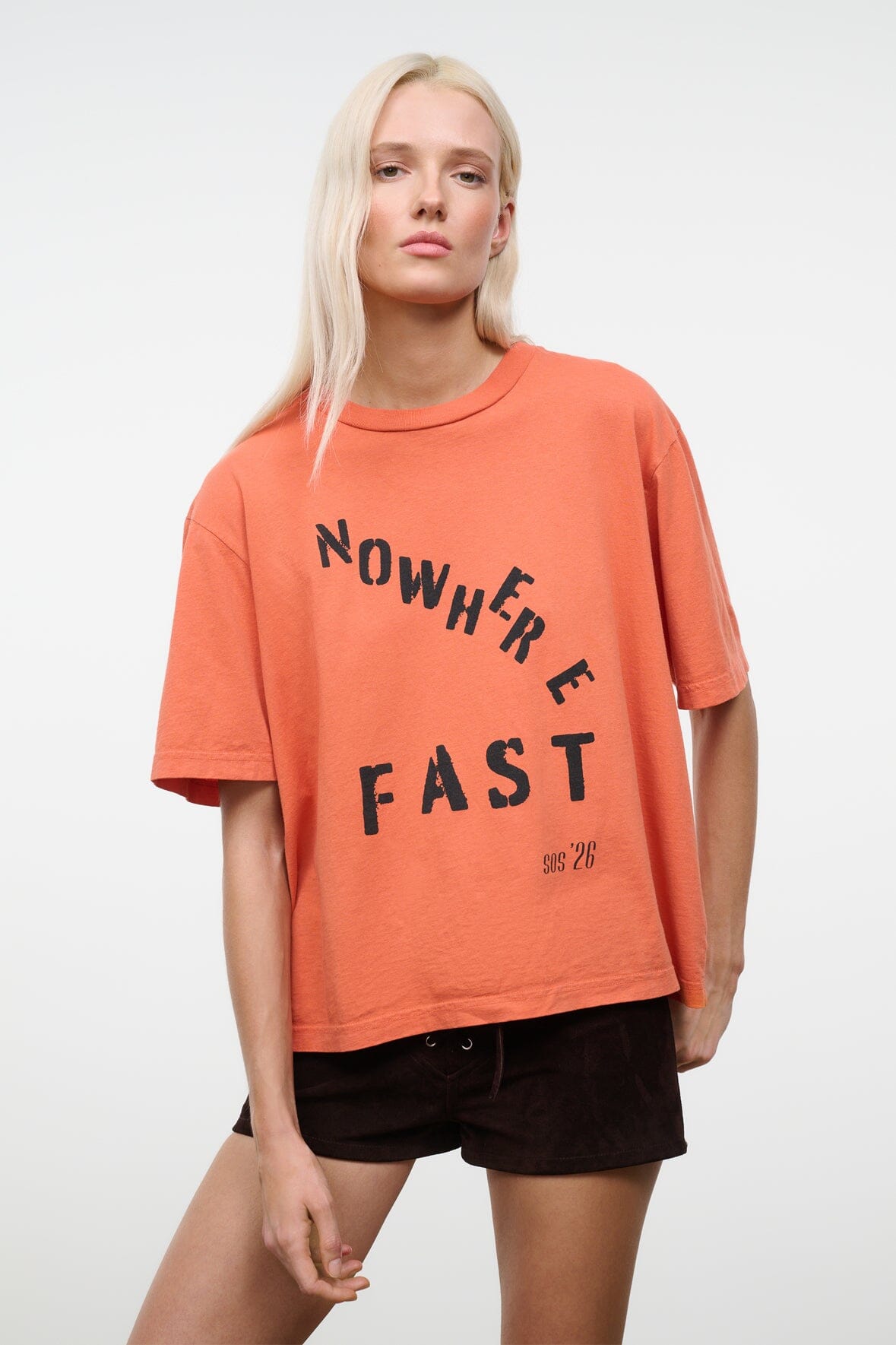 STAUD LIAM RELAXED TEE NOWHERE FAST