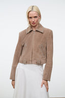 HUGO SUEDE JACKET | DUNE DUNE / XS