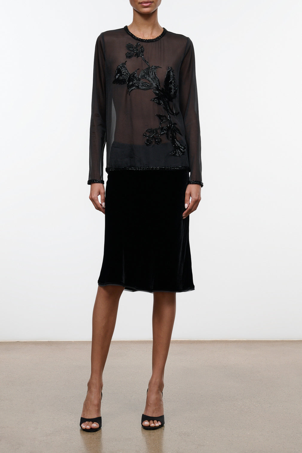 STAUD RUNE TOP BLACK