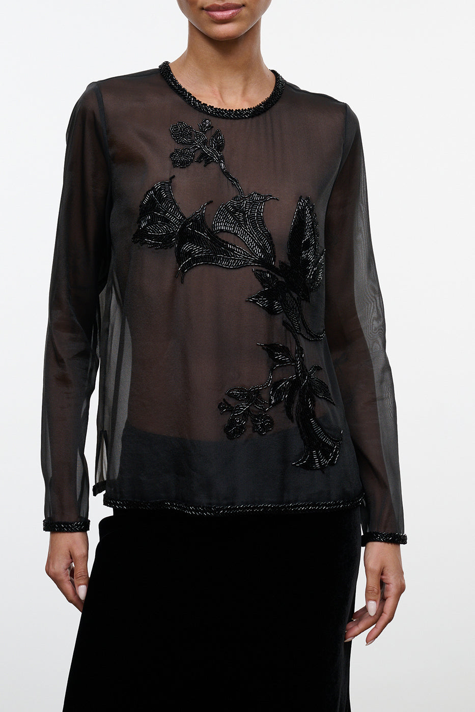 STAUD RUNE TOP BLACK