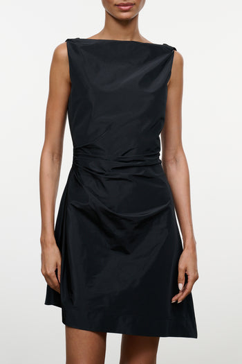 CALLIE MINI DRESS | BLACK BLACK / 4