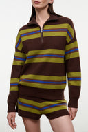 HUDSON CASHMERE SWEATER | NIGHTOWL STRIPE NIGHTOWL STRIPE / XS