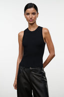 MALIA TANK | BLACK BLACK / XS