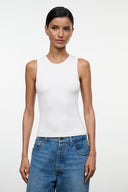 MALIA TANK | WHITE WHITE / XS