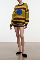 FRAN CASHMERE SHORT | NIGHTOWL STRIPE NIGHTOWL STRIPE / XS