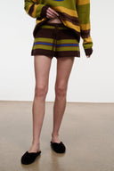 FRAN CASHMERE SHORT | NIGHTOWL STRIPE NIGHTOWL STRIPE / XS