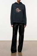 Charlie Terry Hoodie | Washed Black