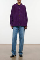JOSETTE SUEDE SHIRT | AMETHYST AMETHYST / XS