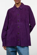 JOSETTE SUEDE SHIRT | AMETHYST AMETHYST / XS