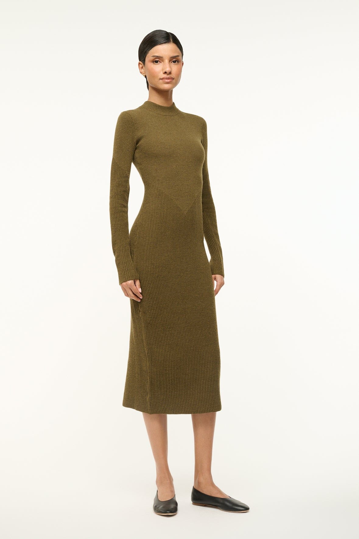 Image RAMONA DRESS | SERGEANT GREEN 2 of 4 and Clicking this image will trigger a zoom pop-up